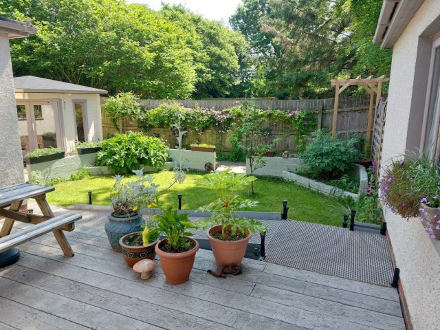 Deck & Garden – South Side – The Swallows – Accomoodation in Bishopston – Gower – Swansea