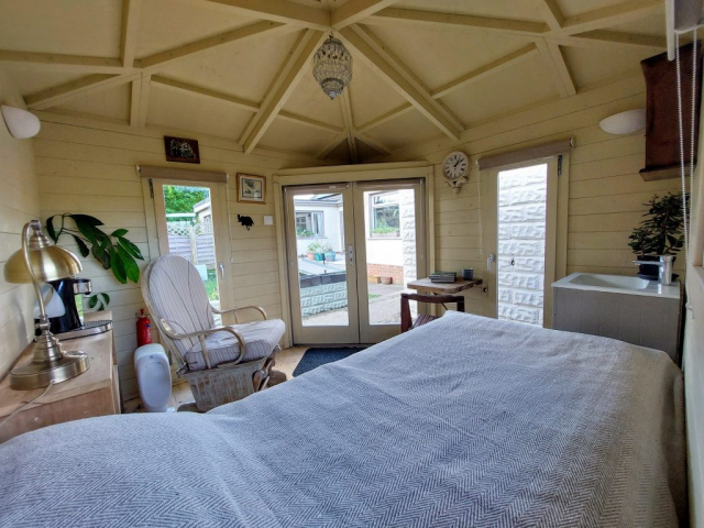 Interior - Wooden Cabin - South Side - The Swallows - Bishopston - Gower - Swansea Interior - Wooden Cabin - South Side - The Swallows - Bishopston - Gower - Swansea